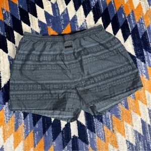 SKIMS Plaid Flannel Boxer Sleep Shorts Lounge Elastic Waist Size XL‎